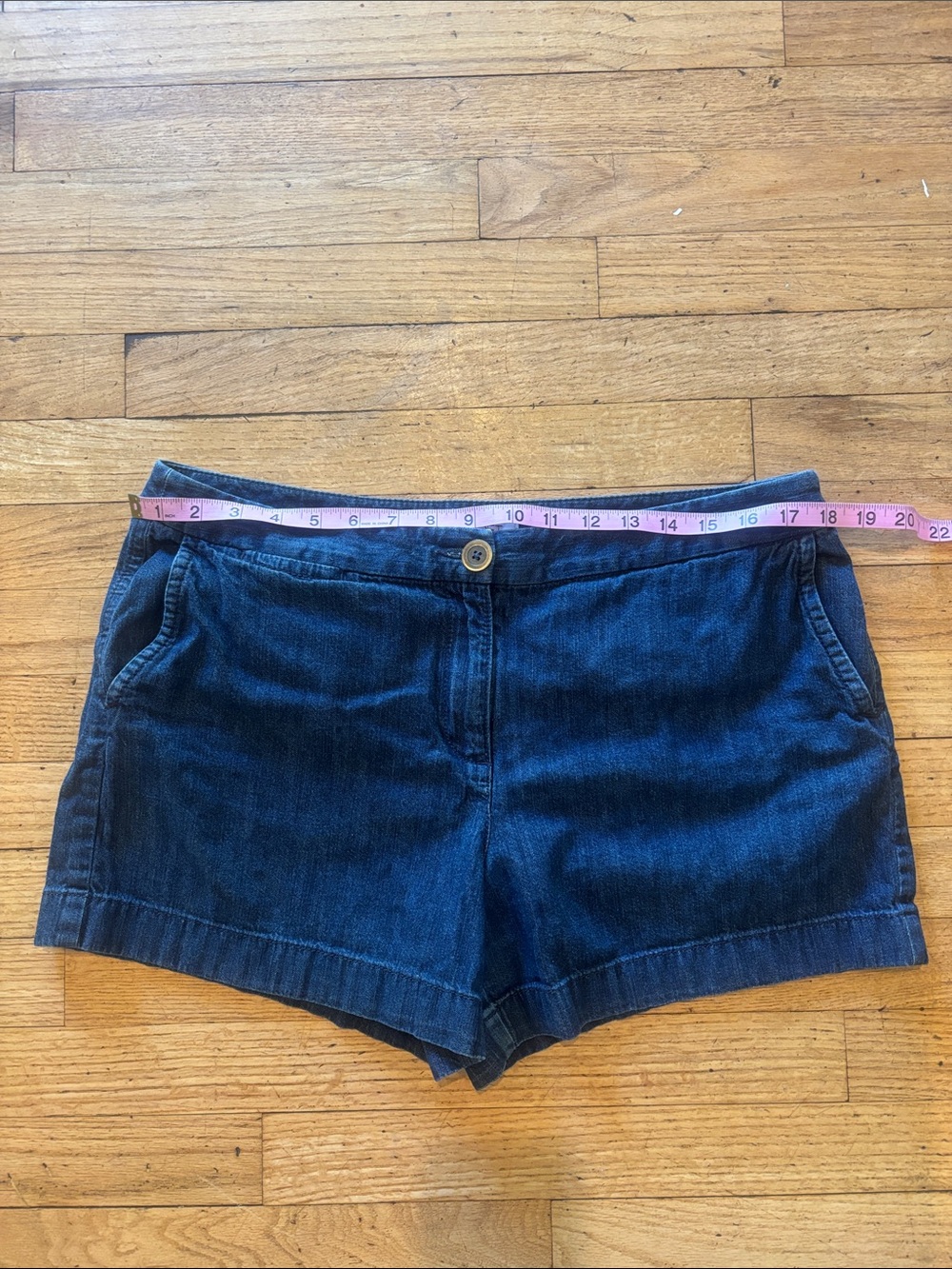 LOFT Dark Blue Denim Jean Shorts - Picture 4 of 6